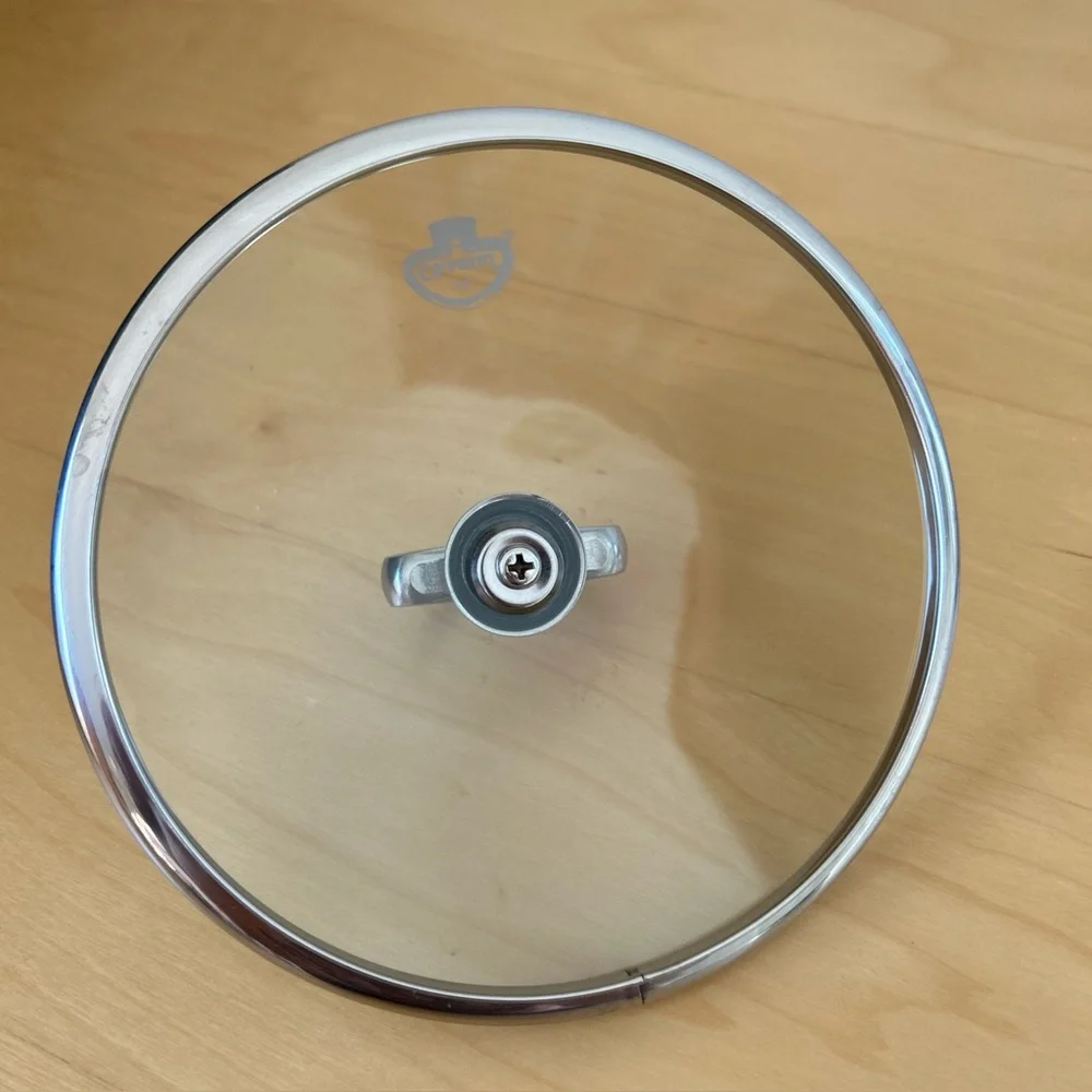 Chantal 15 Glass Pot Lid – 6” Replacement Lid with Stainless Rim